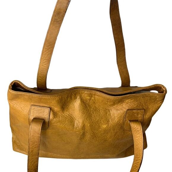 DARK'S Designs in Leather Tote American Bison Leather Made in USA - Picture 6 of 12